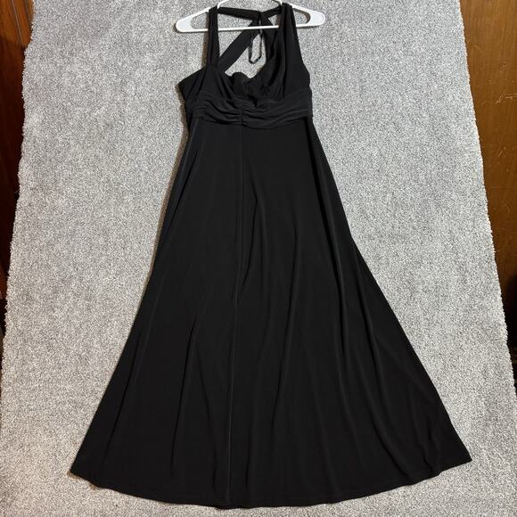 Donna Ricco Size 12 Maxi Dress Evening Wear Romantic Flowy Chic Gala Grecian - Picture 1 of 7